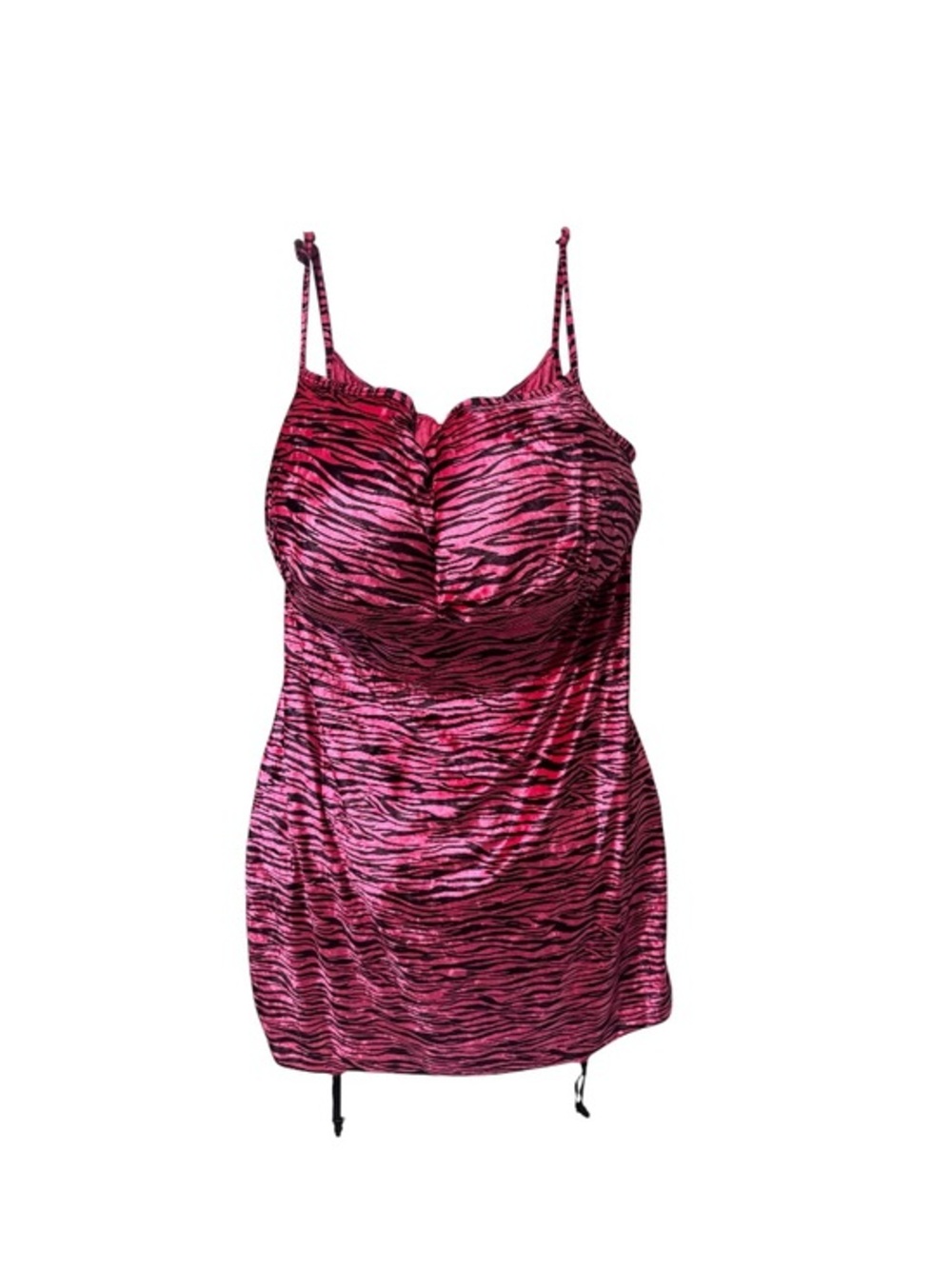 Pink Zebra Print BBL Halloween funny costume Dress size XL